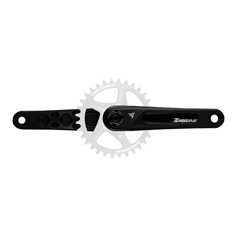 Cranksets and Arms Race Face RaceFace Turbine Crankset - 175mm Direct Mount 136mm Spindle CINCH Interface 7050 Aluminum BLK Black