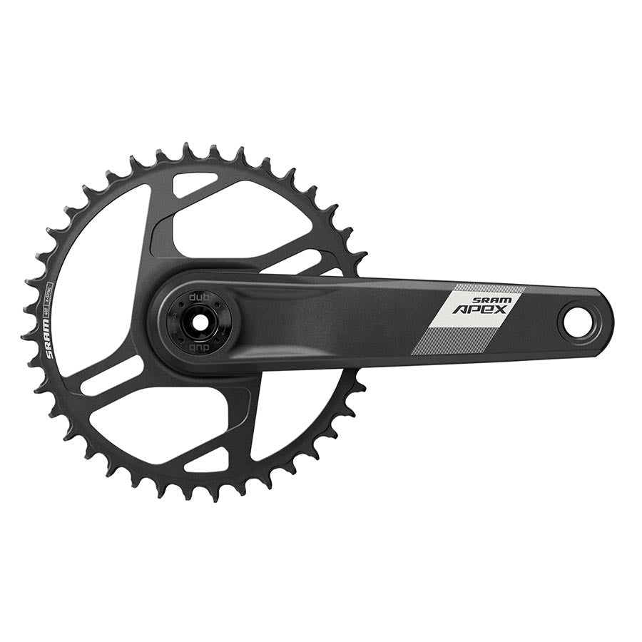 Cranksets and Arms SRAM SRAM Apex 1 Wide Crankset - 160mm 12-Speed 40t Direct Mount DUB Spindle Interface BLK D1 Dark Slate Gray