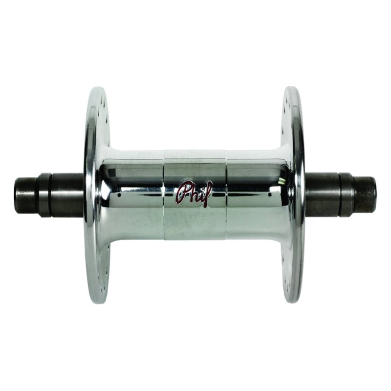 Front Hub Phil Wood Phil Wood High-Flange Front Hub - 9 x 1 x 100mm Rim Brake Polished Silver 32h Dark Sea Green