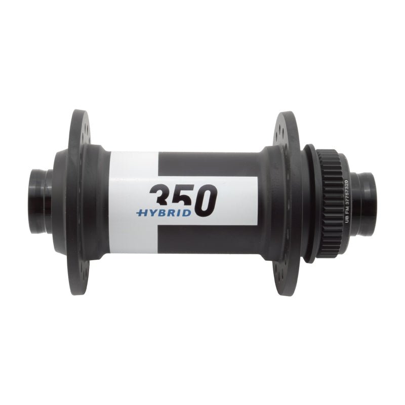 Front Hub DT Swiss DT Swiss 350 Hybrid Front Hub - 15 x 110mm Center-Lock Black 32h Dark Slate Gray