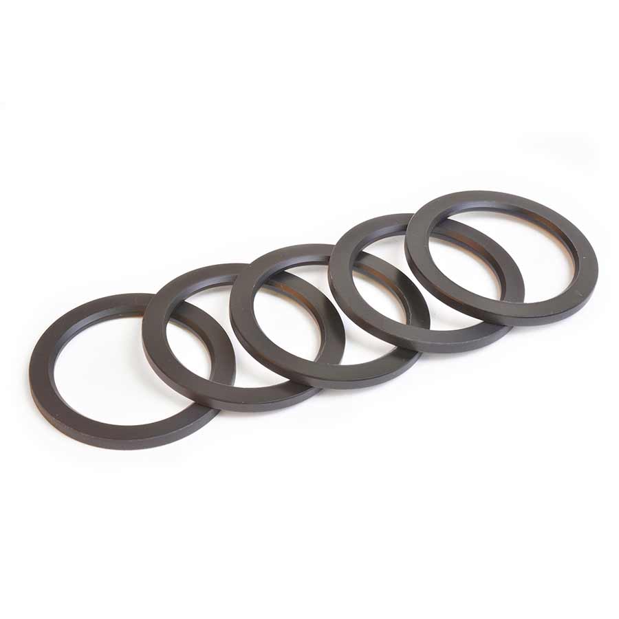 Bottom Bracket Parts Wheels Manufacturing Wheels Manufacturing 29mm DUB Spindle Spacer 2.5mm 5pcs Dim Gray