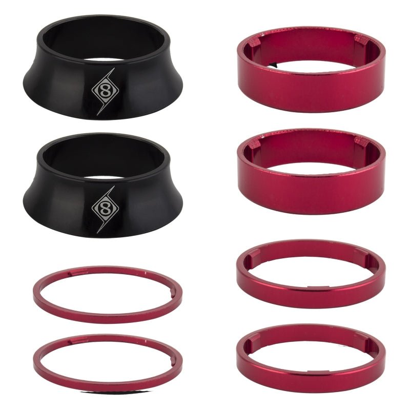 Hubs Origin8 Origin8 Single Speed Freehub Kit Front/Rear Single Speed AL6061 Red Brown