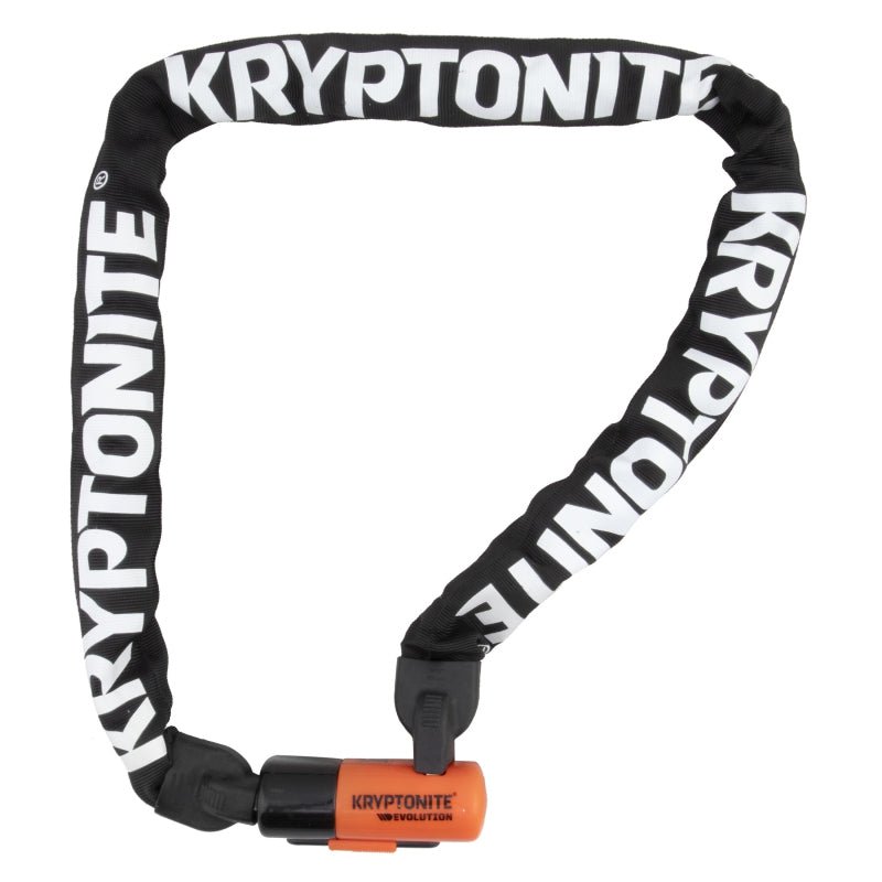 Locks Kryptonite Kryptonite Evolution Series 4 Integrated Chain 10mm 4` 8.6`/ 143.86cm Key Blk/Org 8 of 10 Dark Slate Gray
