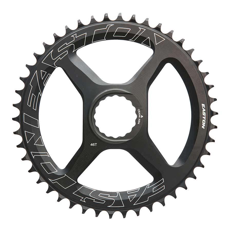 Chainrings Easton Easton CINCH Spider and Chainring Assembly - 46/36t 11-Speed Black Dark Slate Gray