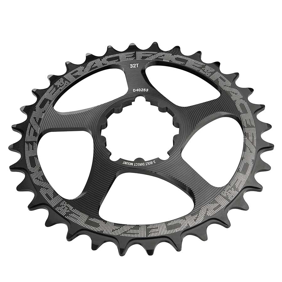 Chainrings Race Face RaceFace Narrow Wide Chainring: Direct Mount 3-Bolt Compatible 32t Black Dark Slate Gray