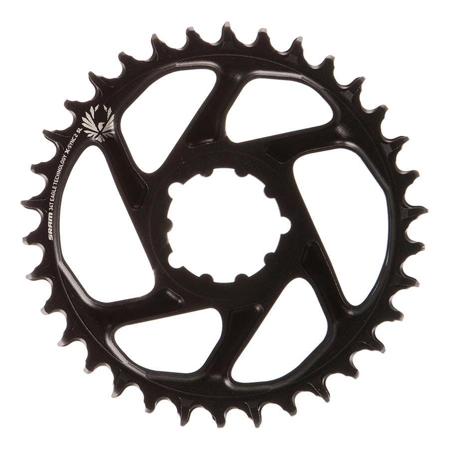Chainrings SRAM SRAM X-Sync 2 Eagle SL Direct Mount Chainring 34T Boost 3mm Offset BLK Gray Logo Black