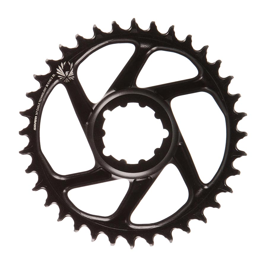 Chainrings SRAM SRAM X-SYNC 2 SL 6mm Chainring Teeth: 36 Speed: 11/12 BCD: Direct Mount Single Aluminum Black Dark Slate Gray