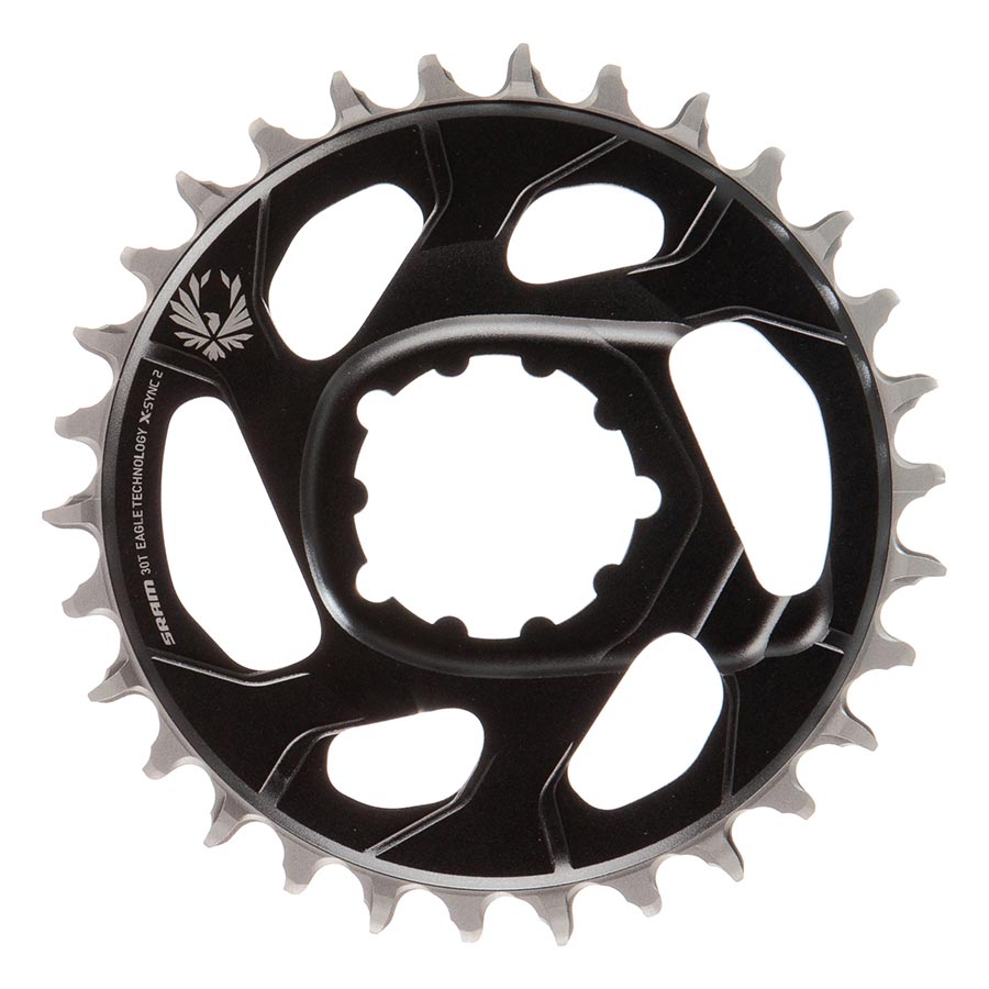 Chainrings SRAM SRAM Eagle X-SYNC 2 Direct Mount Chainring - 30t Direct Mount -4mm Offset Lunar/Polar Grey Gray