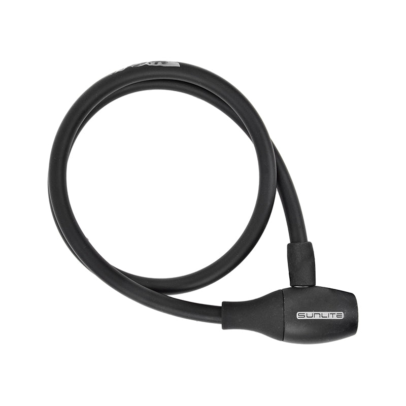 Locks Sunlite Sunlite Soft Touch Integrated Key Cable 10mm 3`/91.4cm Key Blk Dark Slate Gray