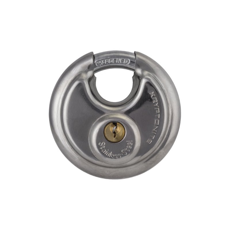 Padlocks Kryptonite Kryptonite Disc Padlock with Flat Key Dim Gray
