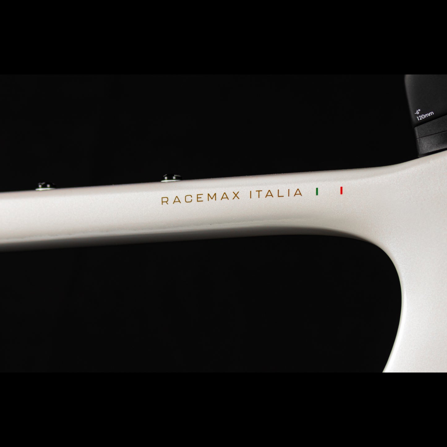 3T Racemax Italia size 54 in Pearl White, equipped with 50mm DT Swiss GRC 1400 wheels and Shimano GRX Di2 12-speed electronic drivetrain, photographed against a sleek black background.