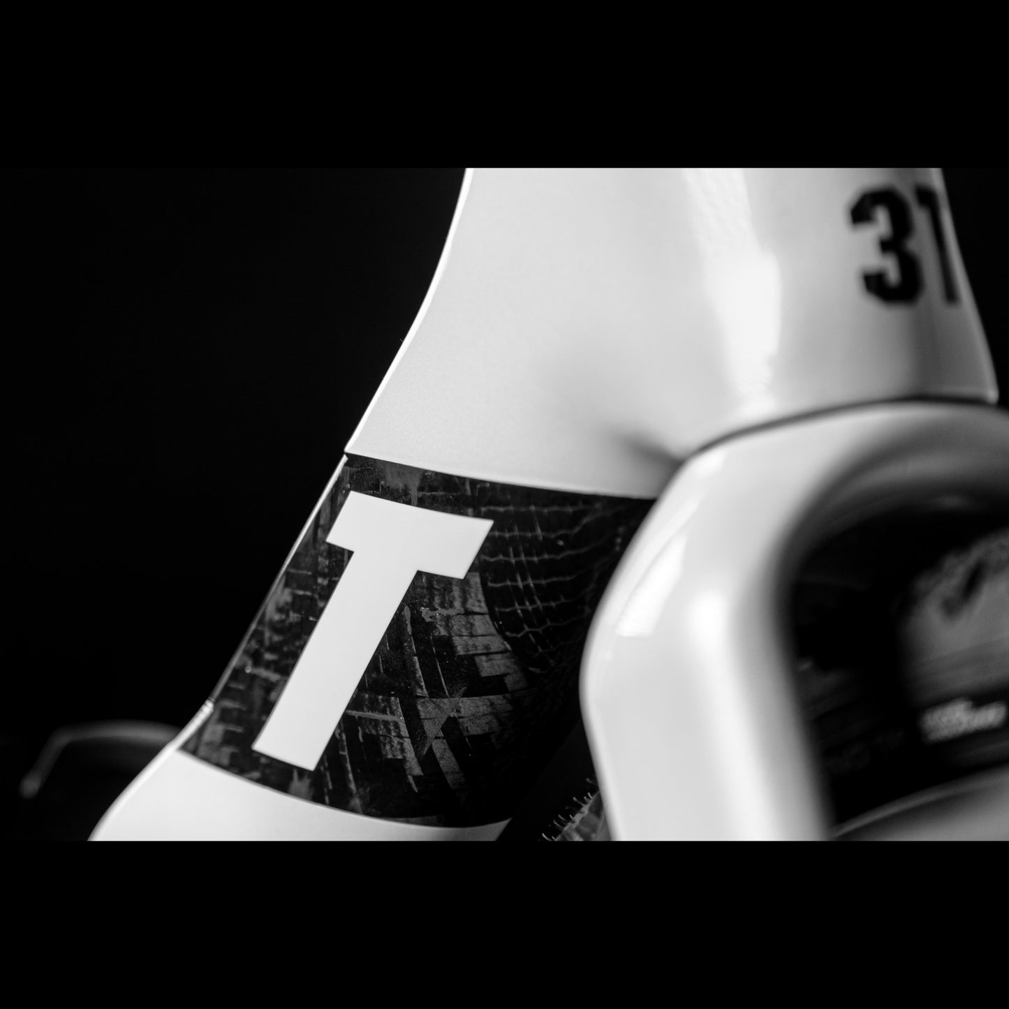3T Racemax Italia size 54 in Pearl White, equipped with 50mm DT Swiss GRC 1400 wheels and Shimano GRX Di2 12-speed electronic drivetrain, photographed against a sleek black background.