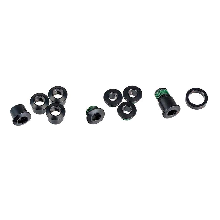 Chainring Bolts and Hardware SRAM SRAM Red 22 Chainring Bolt Set Fits Force 22 Rival 22~ 5 bolts 4 nuts 1 spacer Dark Slate Gray