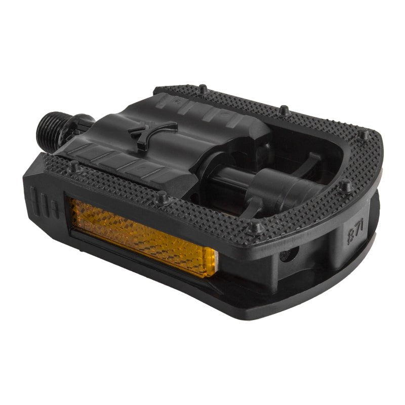 Pedals Sunlite Sunlite Folding City Pedals 9/16` Dual DU Sleeve Black Dark Slate Gray