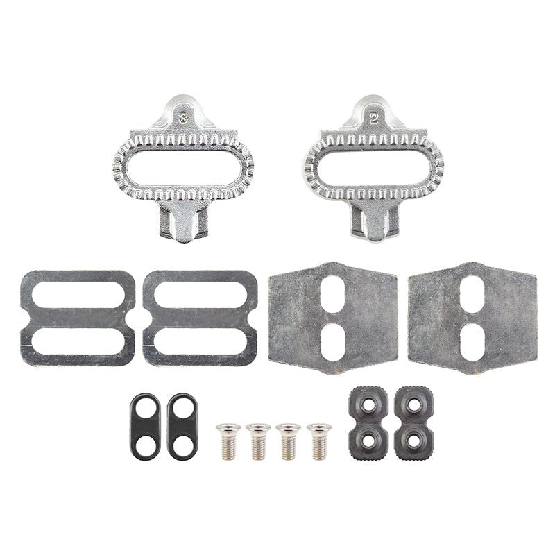 Pedals Sunlite Sunlite Pedal Cleats Multi Release SPD 4° Float MTB Light Slate Gray