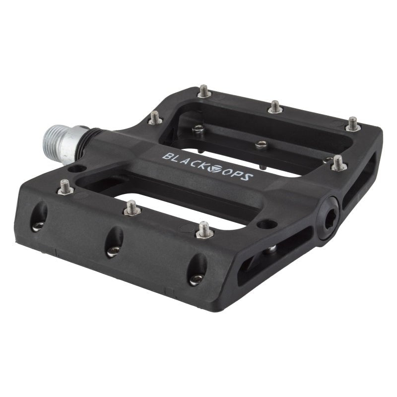 Pedals Black ops Black ops Nylo-Pro II 9/16` 1 Sealed and 1 Sleeve Black Composite 105x98x16mm Dark Slate Gray