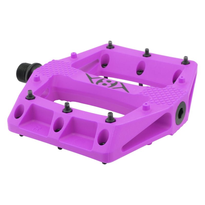 Pedals Origin8 Origin8 Strapd Platform 9/16` 1 Sealed and 1 Sleeve Purple Composite 113x114x20mm Medium Orchid