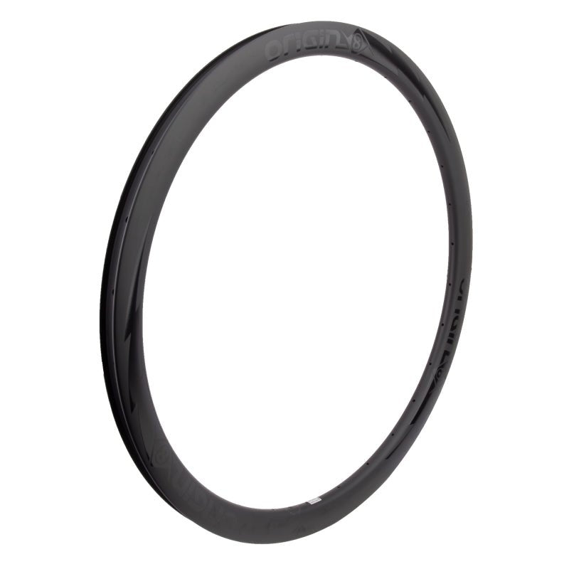 Rims Origin8 Origin8 Bolt Carbon Wide Road Disc Low Profile 700C 24H Rim Dark Slate Gray