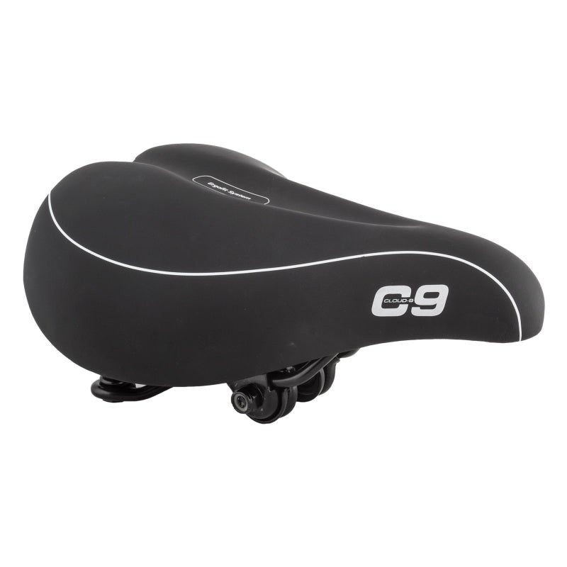 Saddles Cloud-9 Cloud-9 Comfort Web Spring Comfort Steel Multi-Stage Foam Soft Touch Vinyl WR Coil/Web Spring Black 11x7.5` Dark Slate Gray