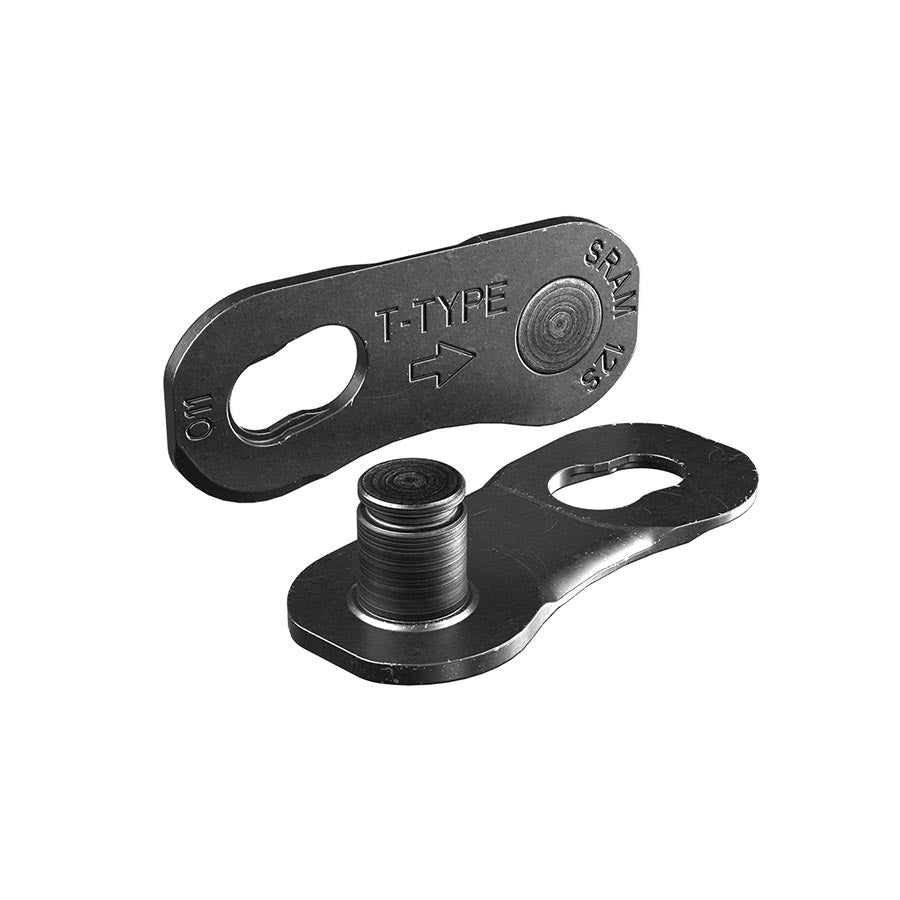 Chain Links and Pins SRAM SRAM Eagle T-Type PowerLock Flattop Connector Link - 12-Speed For Eagle T-Type Flattop Chain Only PVD Coated BLK 50 Pack Dark Slate Gray