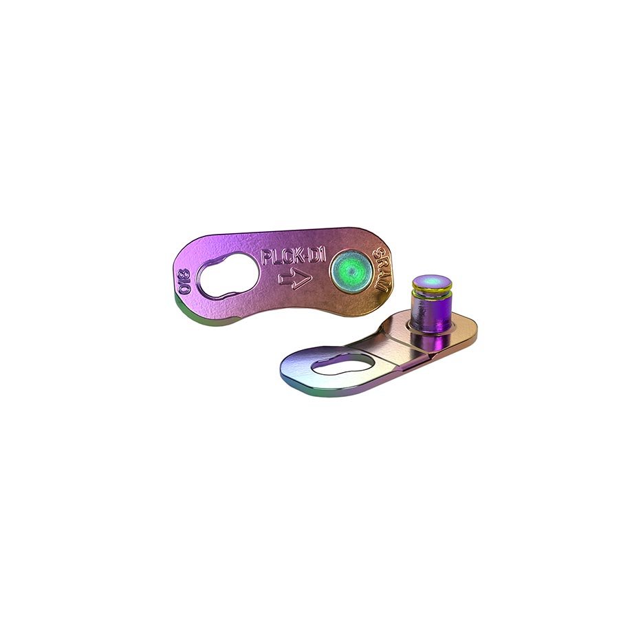 Chain Links and Pins SRAM SRAM RED PowerLock Flattop Chain Connector Link - 12/13-speed Road Only Rainbow 4 Pack D1 Dim Gray
