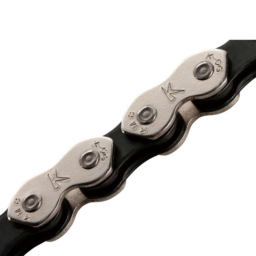 Chains KMC KMC K1 Kool Narrow Chain - Single Speed 3/32" 110 Links Silver/Black Gray