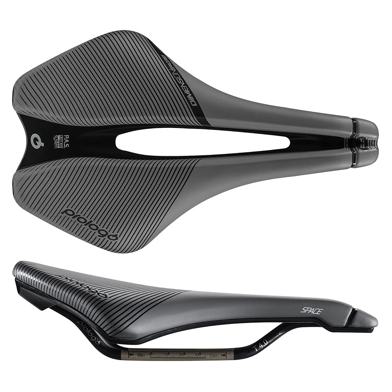 Saddles Prologo Prologo Dimension Space T4.0 Road/MTB T4.0 Light Foam Microfiber Grey/Black 245mmx155mm 228g PAS Dim Gray