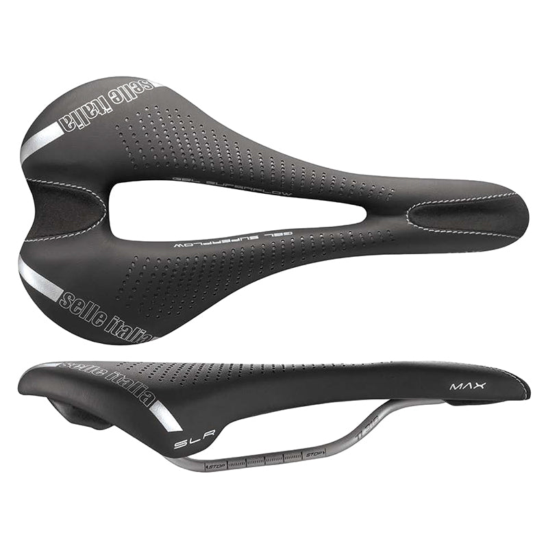 Selle Italia Max SLR Gel Superflow Saddle - Titanium Black L3