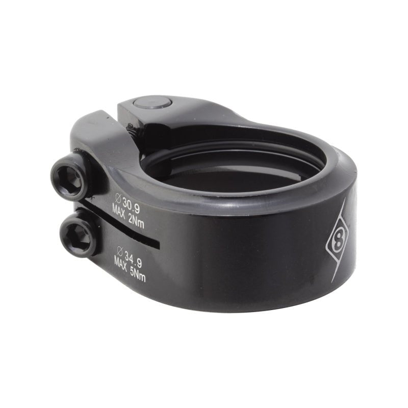 Seatpost Origin8 Origin8 Clampdown Double Seatpost Clamp 34.9 / 30.9 Black AL6061 Dark Slate Gray
