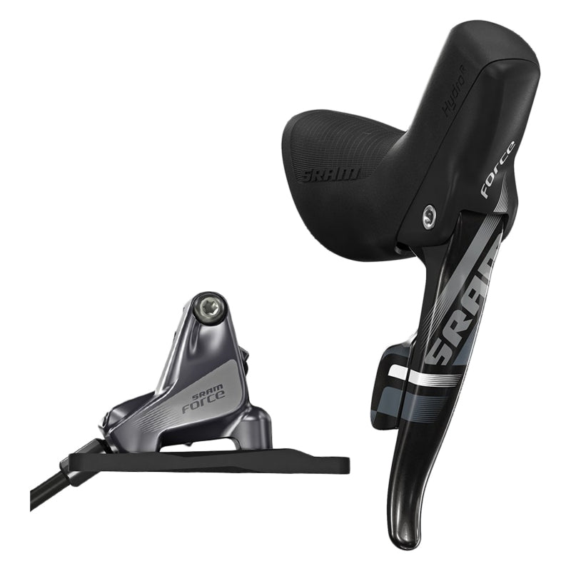 Brake/Shift Lever - Drop Bar SRAM SRAM Force 22 Flat Mount Hydraulic Disc Brake Front Shifter 950mm Hose Rotor Sold Separately Dark Slate Gray
