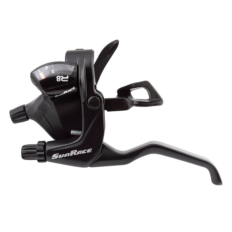 Shifters SunRace Sunrace STF803 Flat Bar V Brake/Trigger Shifter STF803 Left 3sp V Brake Blk Dark Slate Gray