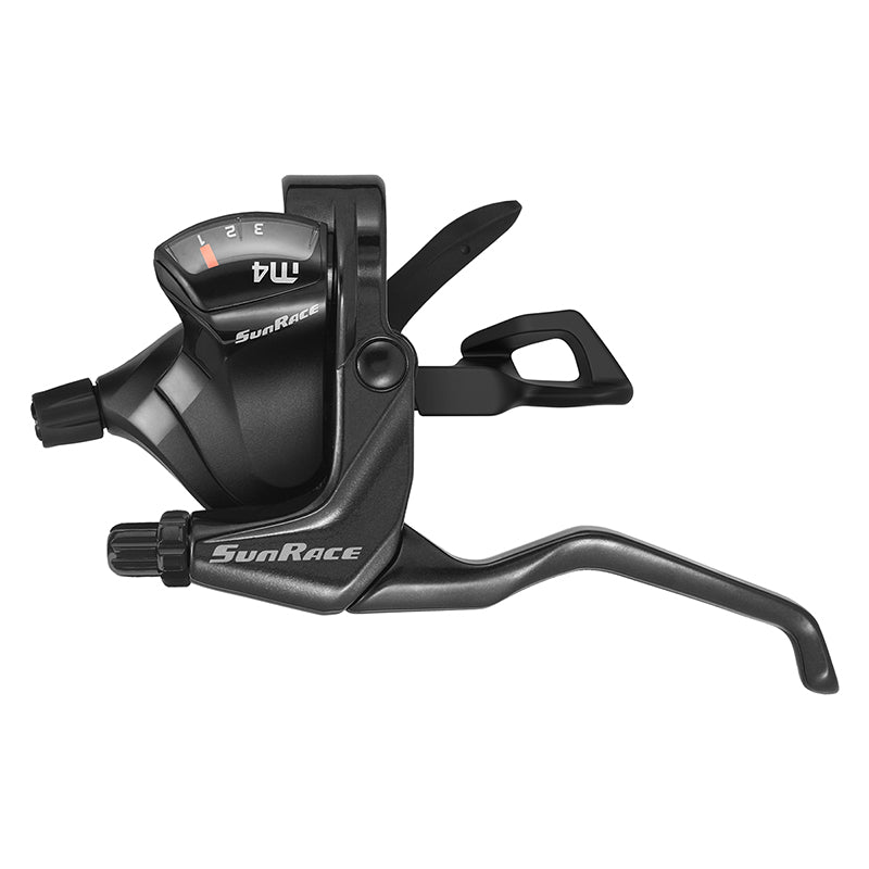 Shifters SunRace Sunrace M406 V Brake/Trigger Shifter STM406 Left 3sp V Brake Blk 220g Dark Slate Gray