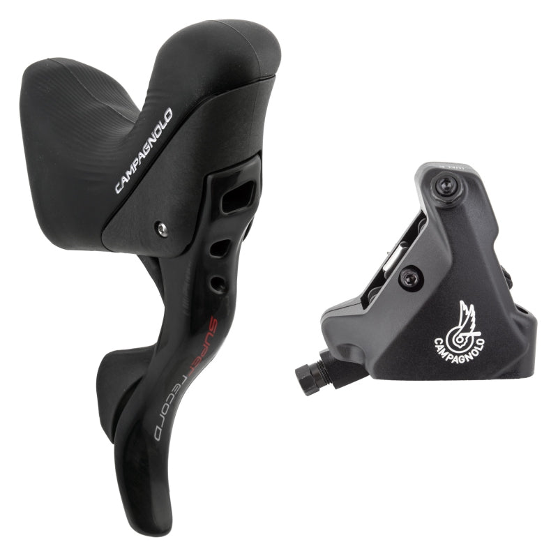 Brake/Shift Lever - Drop Bar Campagnolo Campagnolo Super Record Ergopower Hydraulic Brake/Shift Lever Disc Caliper - Right/Rear 12-Speed 160mm Flat Mount Caliper BLK Dark Slate Gray