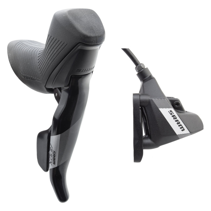 Brake/Shift Lever - Drop Bar SRAM SRAM Apex Shift/Brake Lever Hydraulic Disc Brake Caliper - Right/Rear 12-Speed DoubleTap Flat Mount 20mm Offset BLK D1 Dark Slate Gray