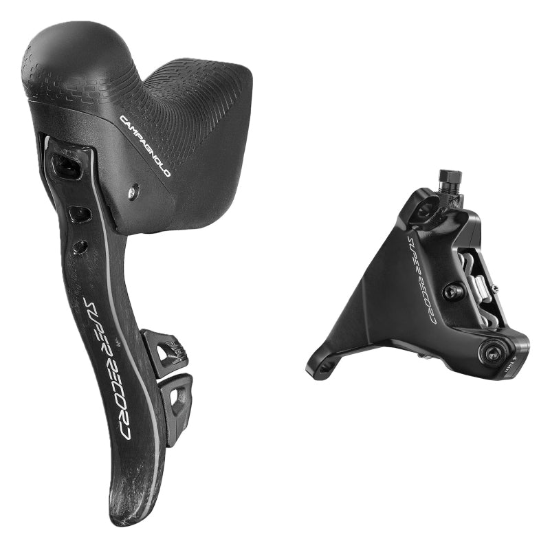 Brake/Shift Lever - Drop Bar Campagnolo Campagnolo Super Record Ergopower Wireless Control Lever Brake Caliper - Left/Front 12-Speed 160mm Hydraulic Disc Brake Caliper Dark Slate Gray