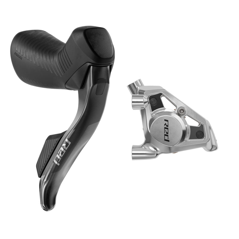 Brake/Shift Lever - Drop Bar SRAM SRAM RED eTap AXS HRD Shift/Brake Lever Hydraulic Disc Caliper - Right/Rear Flat Mount 20mm Offset 1800mm Hose BLK E1 Dark Slate Gray
