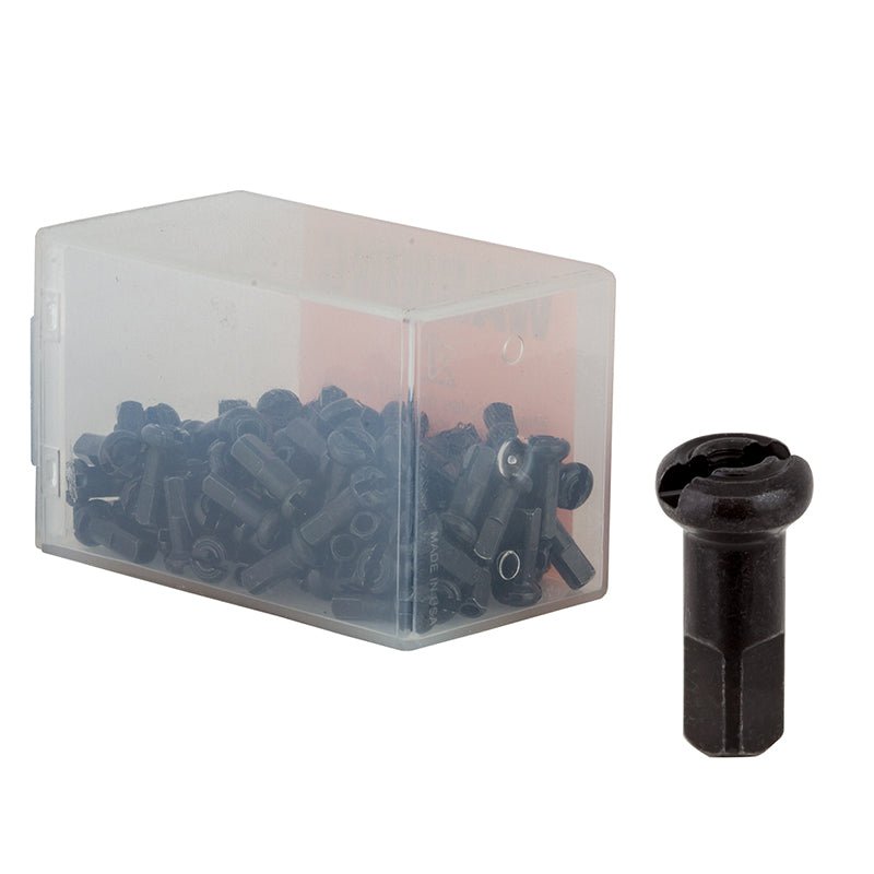 Spoke Nipples DT Swiss DT Swiss Standard Spoke Nipples - Brass 1.8 x 12mm Black Box of 100 Gray