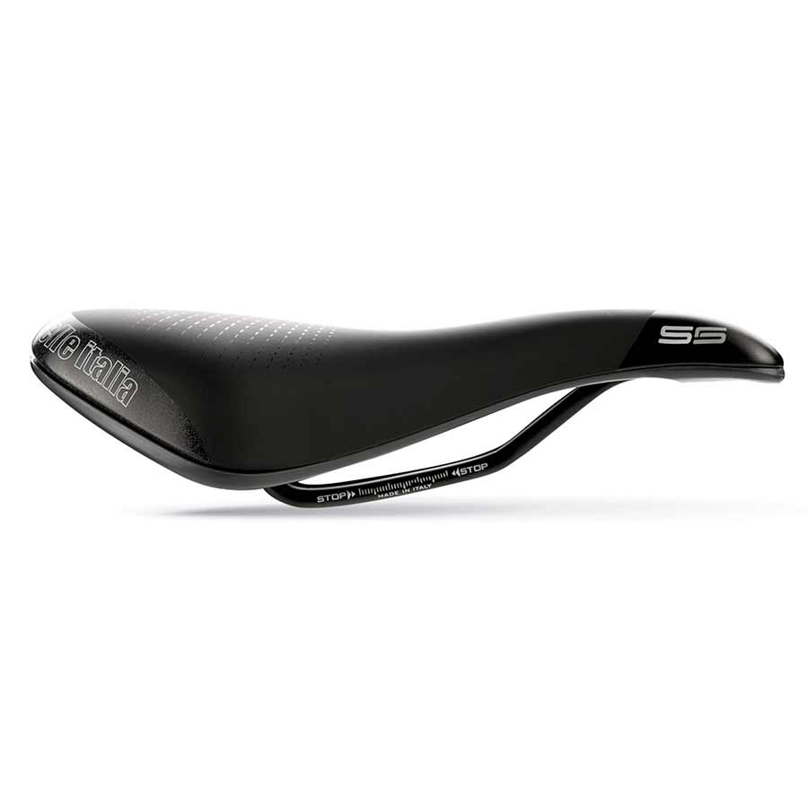 Saddles Selle Italia Selle Italia S 5 Superflow Saddle - Fec Alloy Black S3 Light Gray