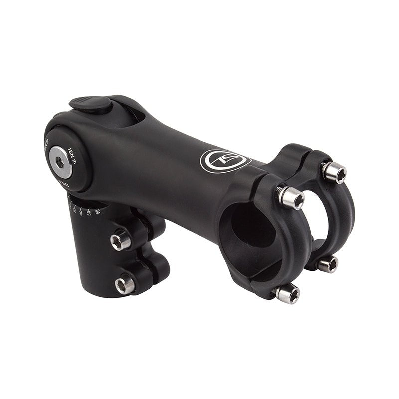 Stems Sunlite Sunlite 0°-60° Adjustable Top Mount Stem 110 25.4 or 31.8 Black Dark Slate Gray