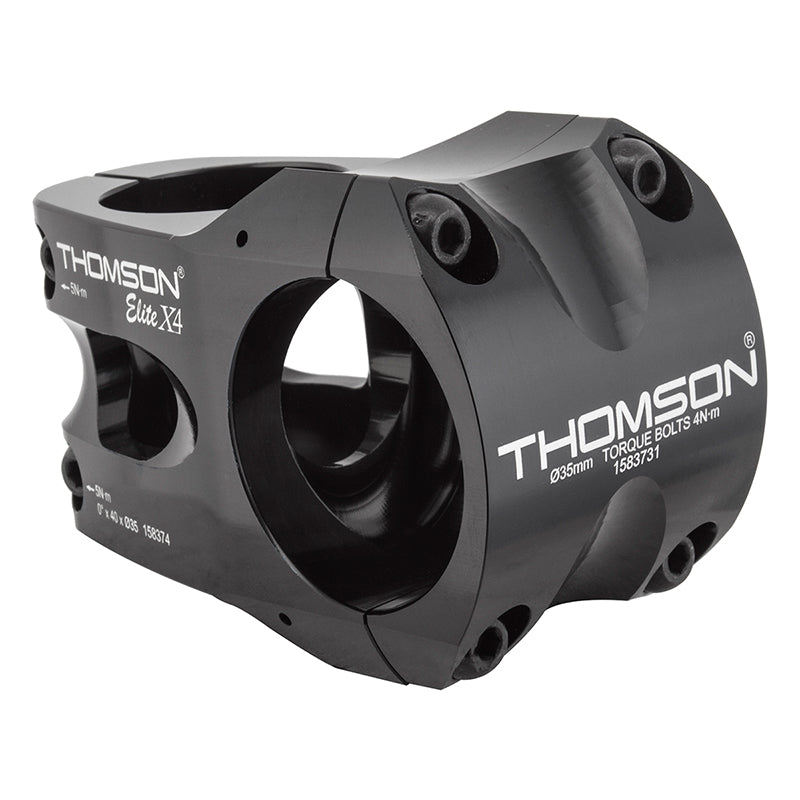 Stems Thomson Thomson X4 Mtn Stem (35.0) 0d x 40mm Black Dark Slate Gray