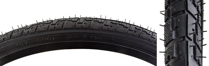 Tires Sunlite Sunlite Hybrid Nimbus 26x1-3/8 Standard Tire Dark Slate Gray