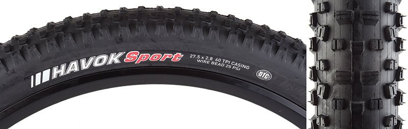 Tires Kenda Kenda Havok Sport DTC 27.5x2.8 Standard Tire Dark Slate Gray