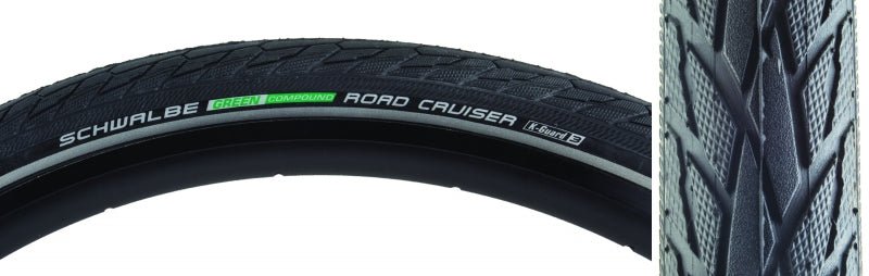 Tires Schwalbe Schwalbe Road Cruiser Active Twin K-Guard 27.5x1-5/8 Standard Tire Dark Slate Gray