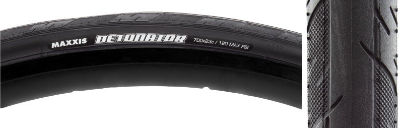 Tires Maxxis Maxxis Detonator Tire - 700 x 23 Clincher Wire Black Dark Slate Gray