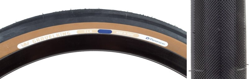 Tires Panaracer Panaracer GravelKing Slick Tire - 650b x 38 / 27.5 x 1.50 Tubeless Folding BLK/Brown Dark Slate Gray