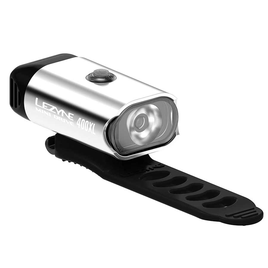 Lights Lezyne Lezyne Mini Drive 400 Light Front Silver Light Gray