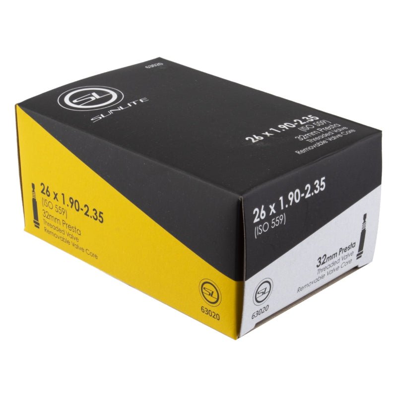 Tube Sunlite Sunlite Standard Presta Valve 26x1.90-2.35 PV 32mm 0d Threaded Removable 51mm 0.9mm Dark Khaki