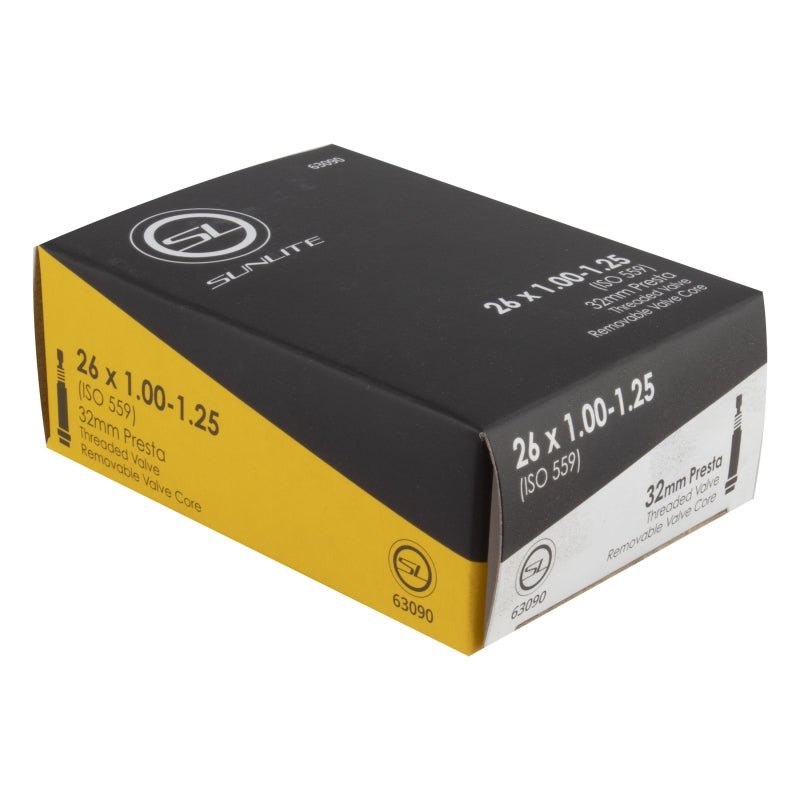 Tube Sunlite Sunlite Standard Presta Valve 26x1.00-1.25 PV 32mm 0d Threaded Removable 33mm 0.9mm Dark Slate Gray