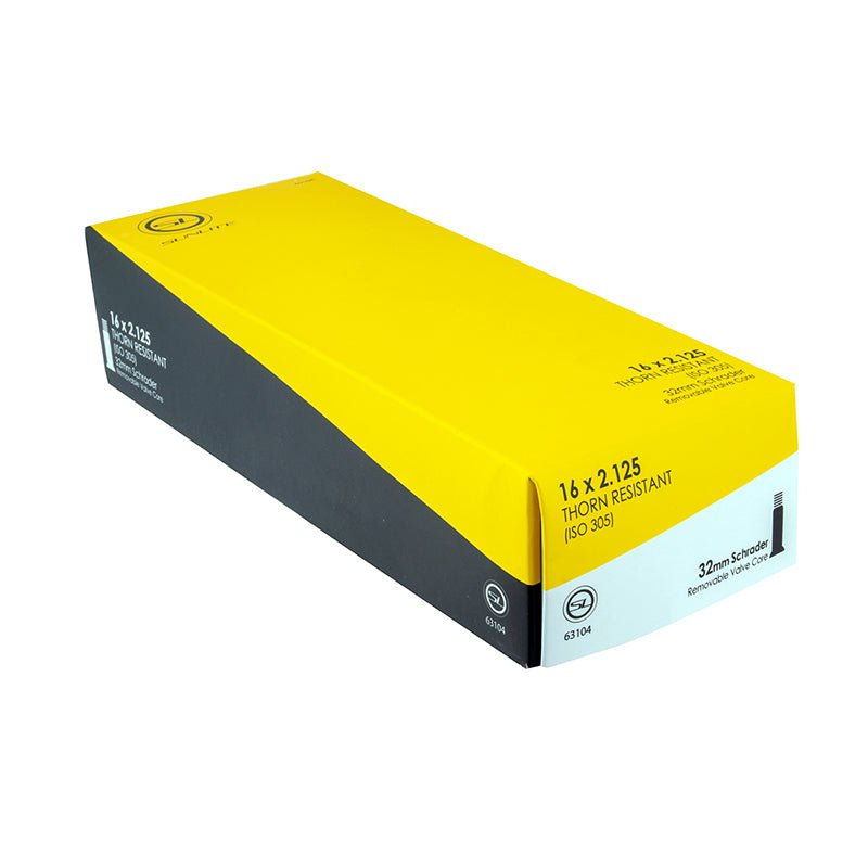 Tube Sunlite Sunlite Thorn Resistant Schrader Valve 16x2.125 SV 32mm 0d Smooth Removable 49mm 4.3mm Gold