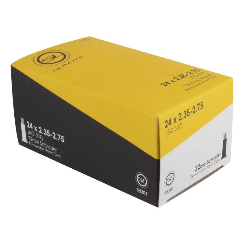 Tube Sunlite Sunlite Standard Schrader Valve 24x2.35-2.75 SV 32mm 0d Smooth Removable 70mm 0.9mm Goldenrod